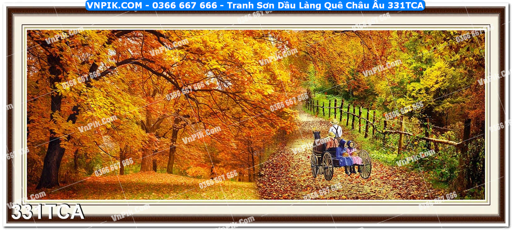 Tranh Sơn Dầu Làng Quê Châu Âu (331TCA)