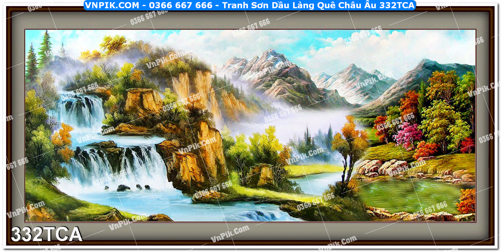 Tranh Sơn Dầu Làng Quê Châu Âu (332TCA)