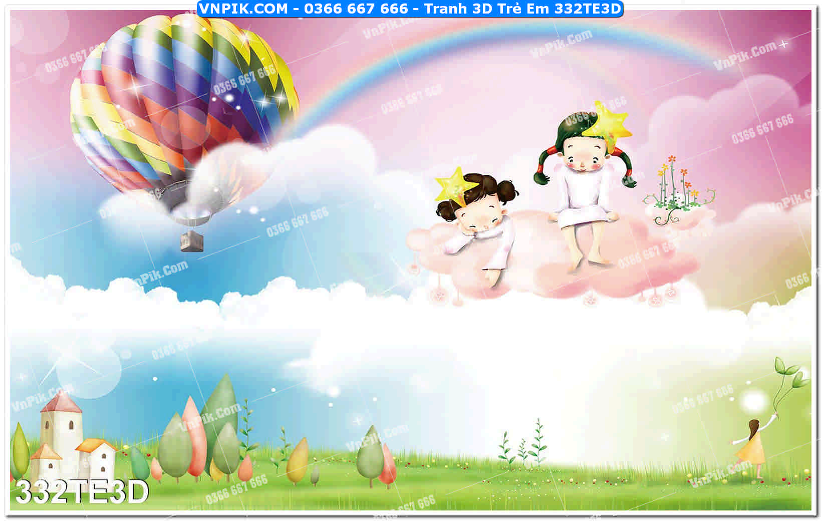 Tranh 3D Trẻ Em 332TE3D