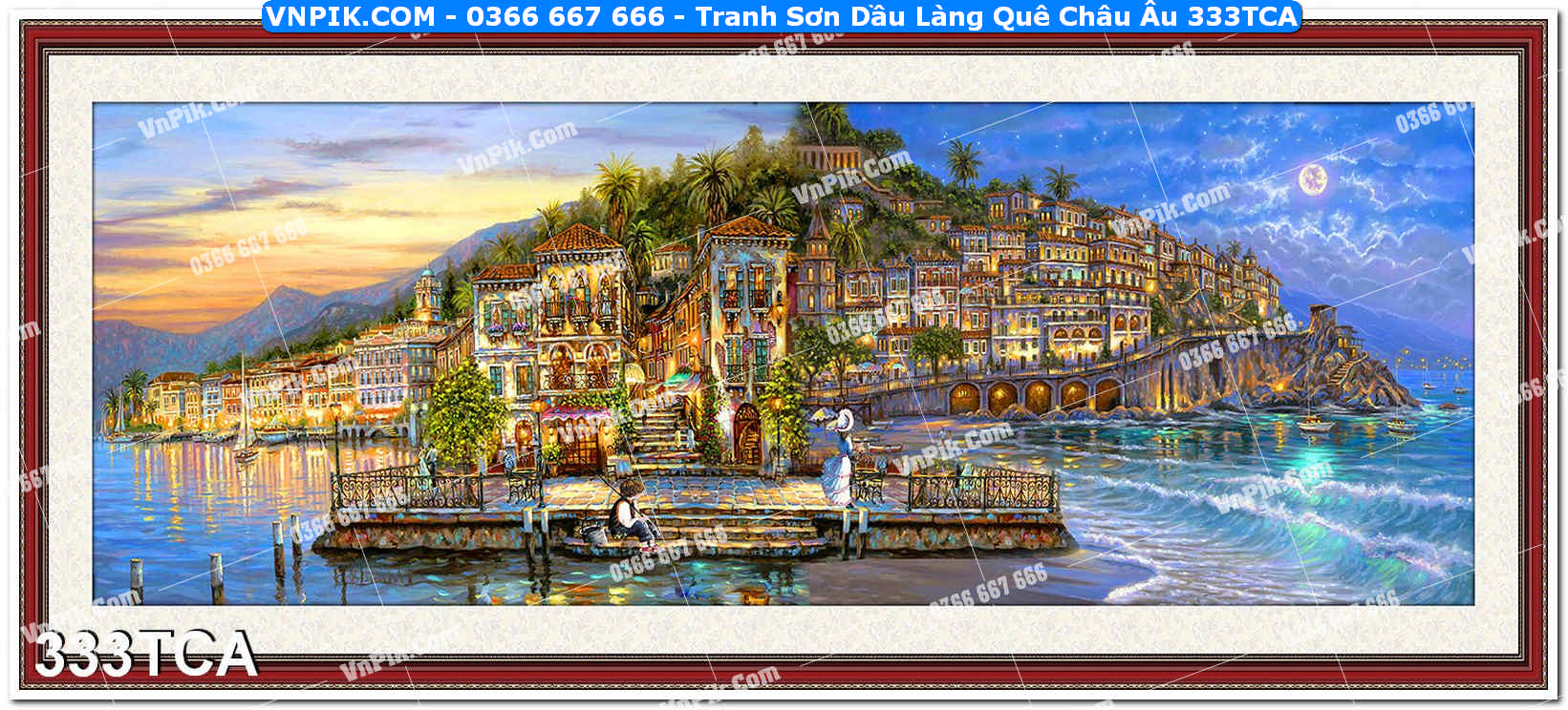 Tranh Sơn Dầu Làng Quê Châu Âu (333TCA)