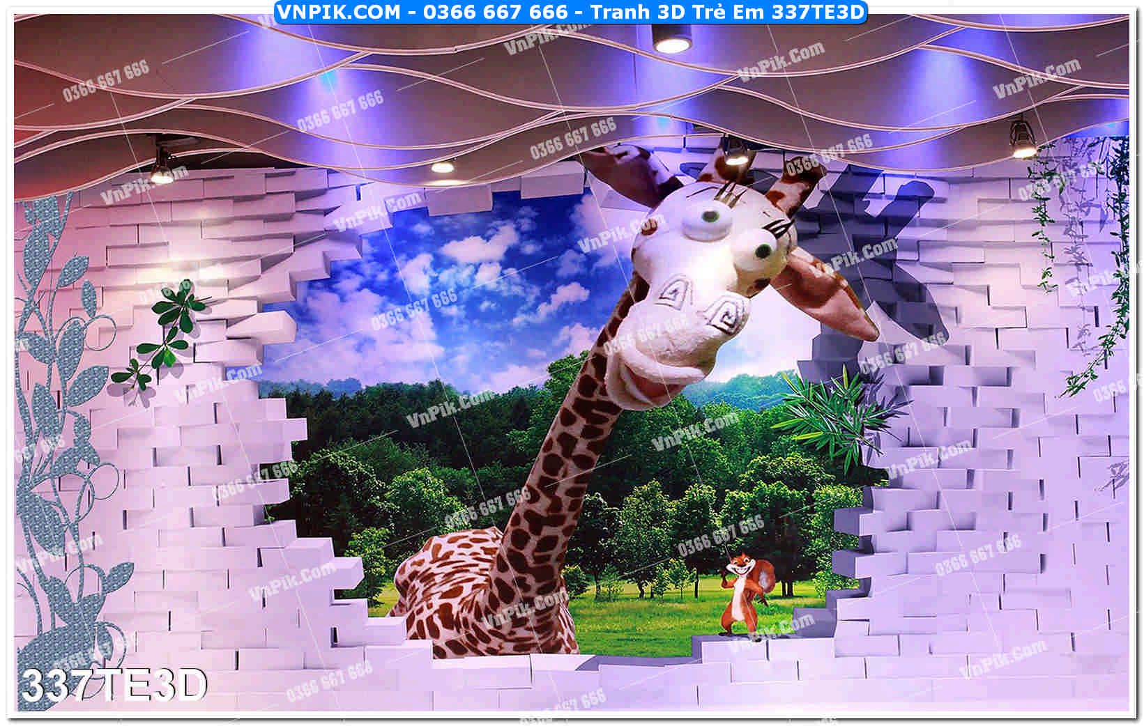 Tranh 3D Trẻ Em 337TE3D