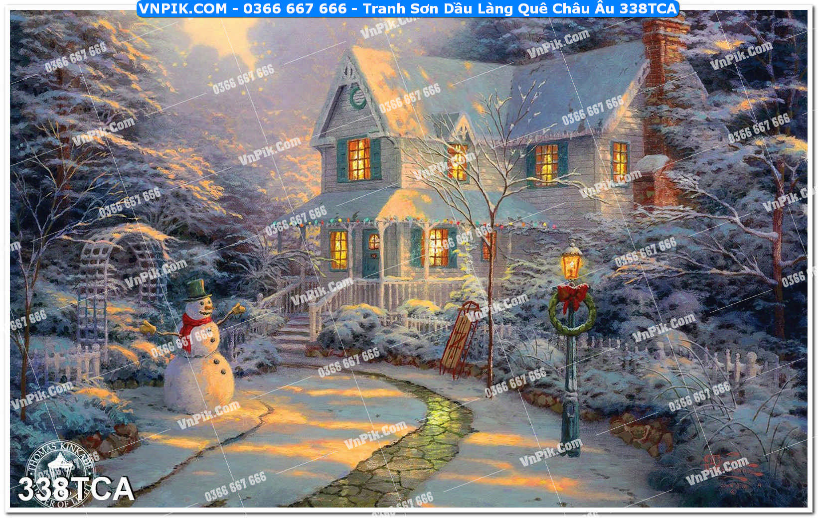 Tranh Sơn Dầu Làng Quê Châu Âu (338TCA)