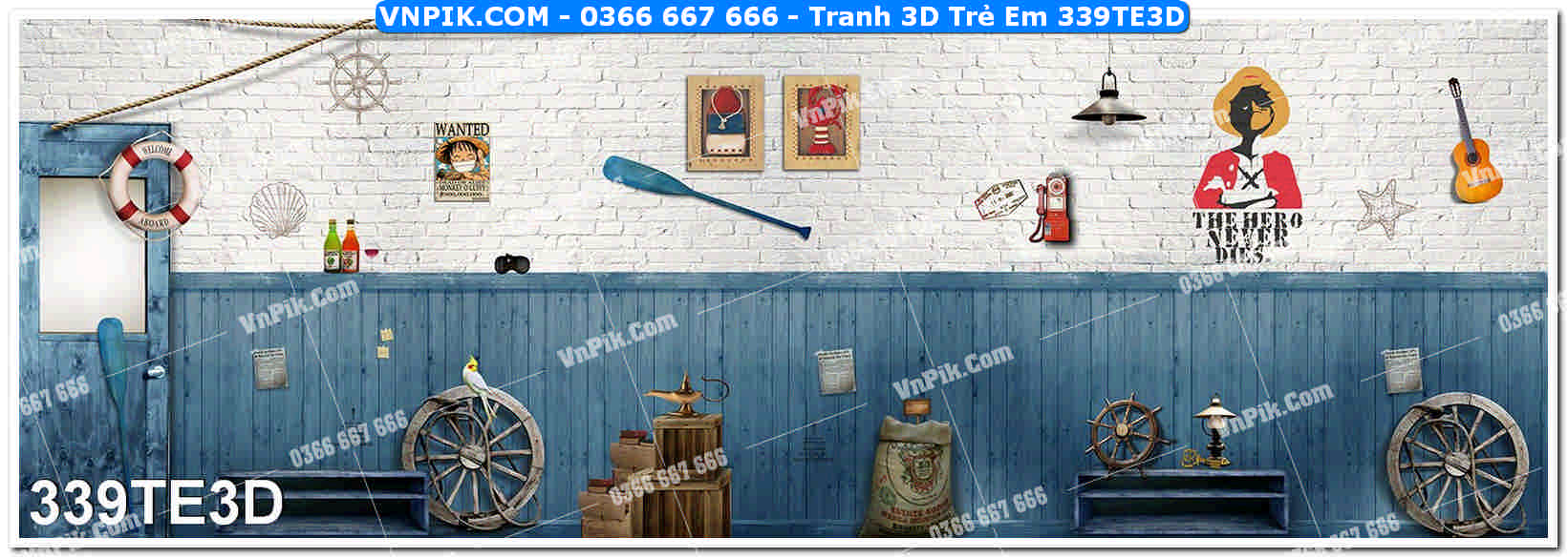 Tranh 3D Trẻ Em 339TE3D