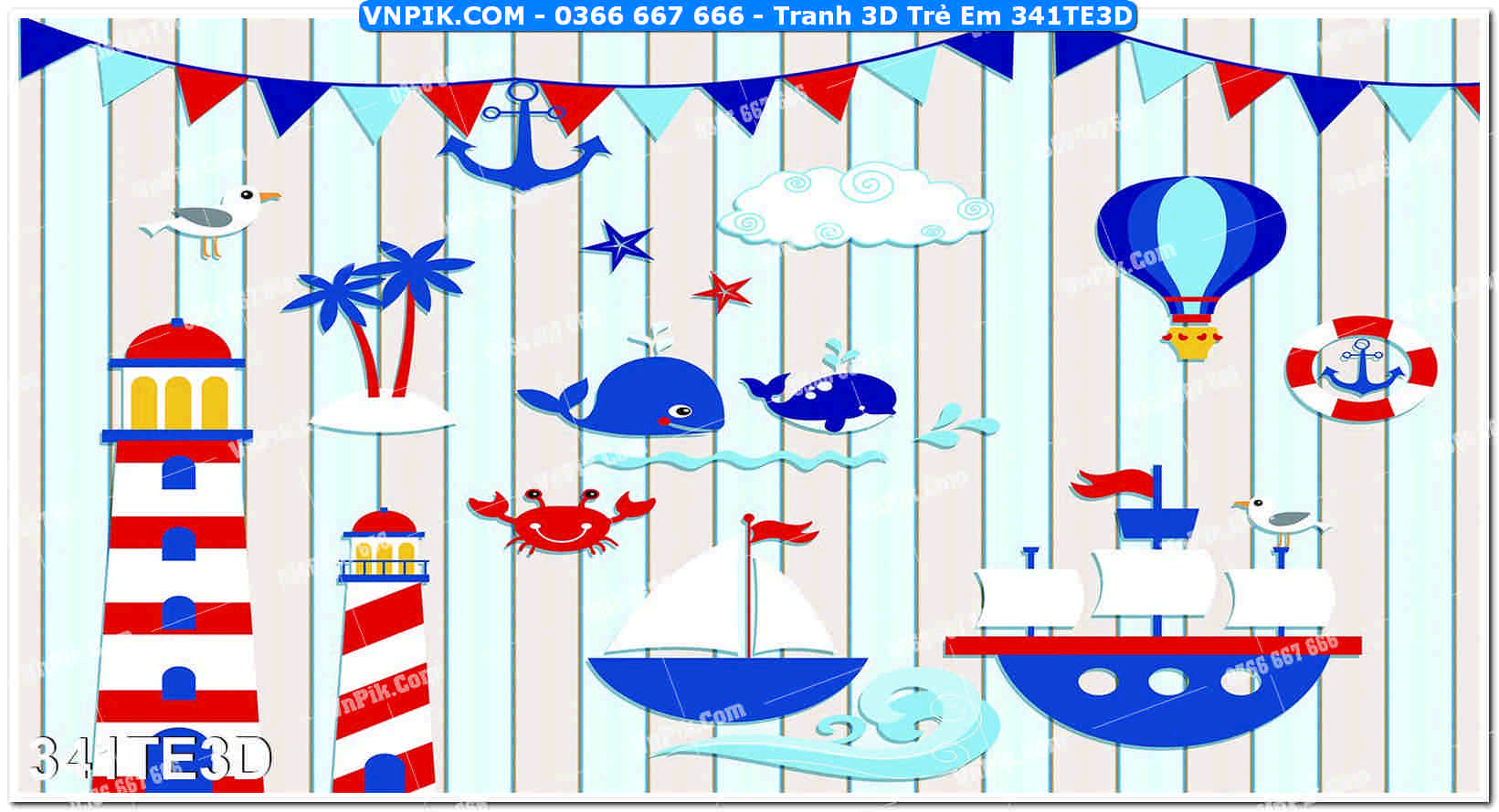 Tranh 3D Trẻ Em 341TE3D