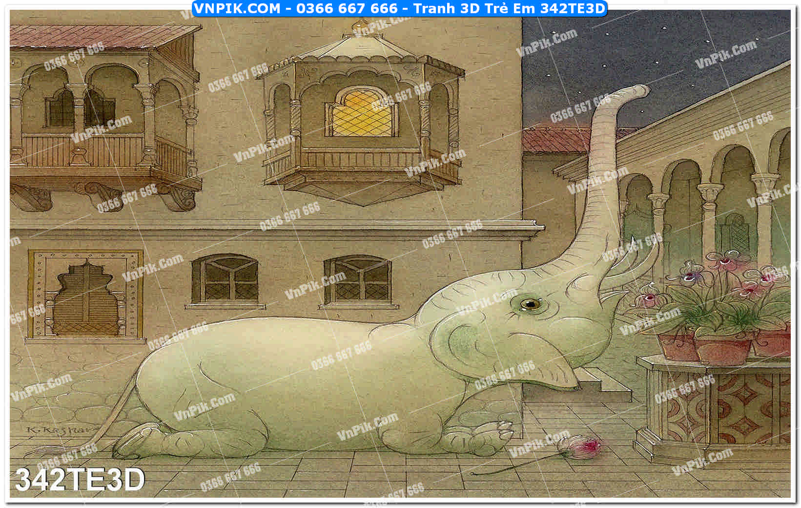 Tranh 3D Trẻ Em 342TE3D