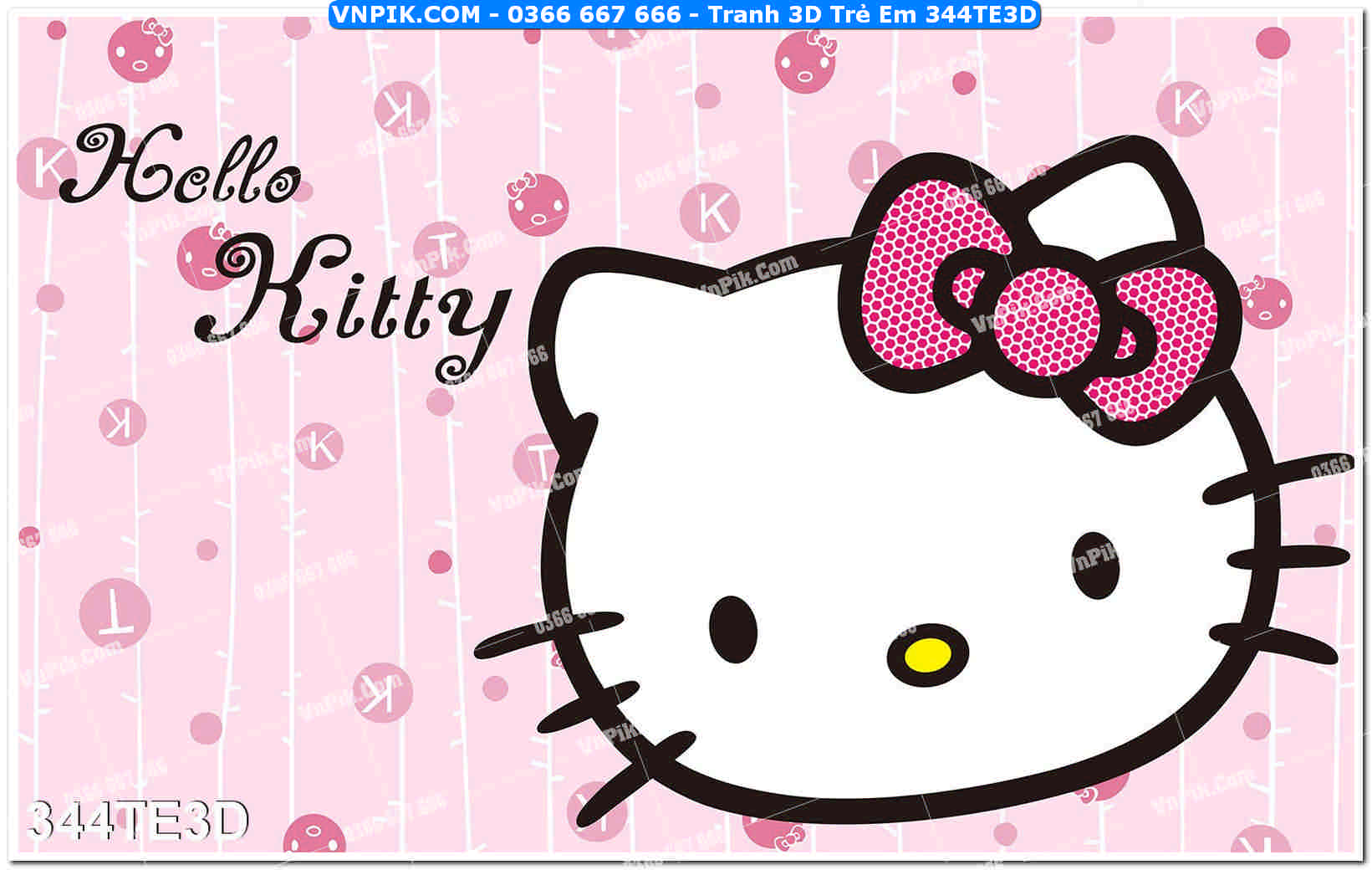 Tranh 3D Trẻ Em 344TE3D