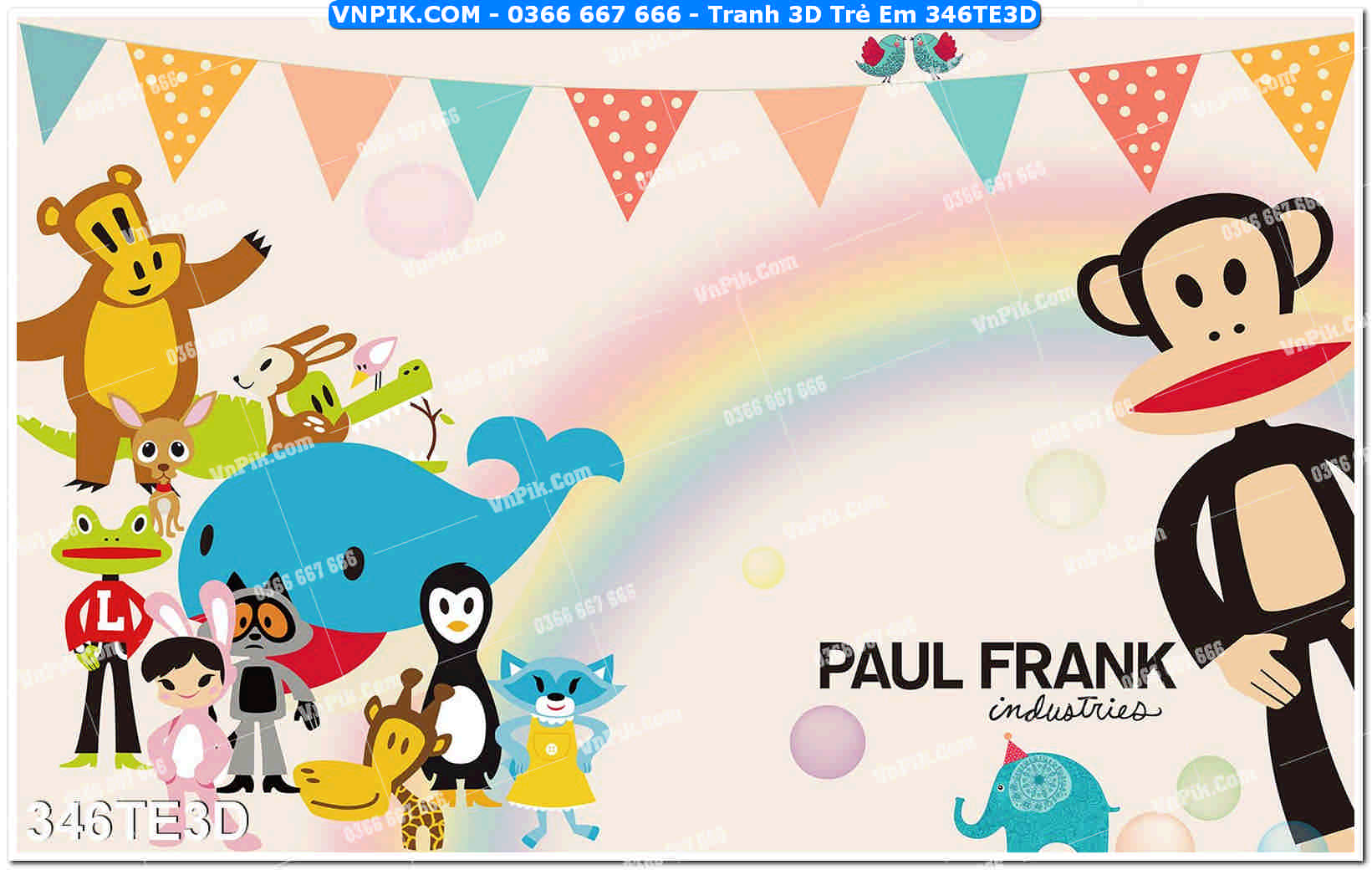 Tranh 3D Trẻ Em 346TE3D
