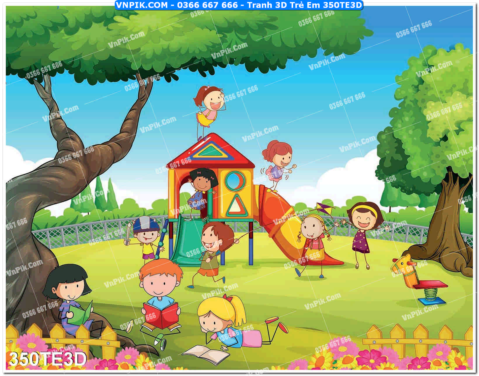 Tranh 3D Trẻ Em 350TE3D