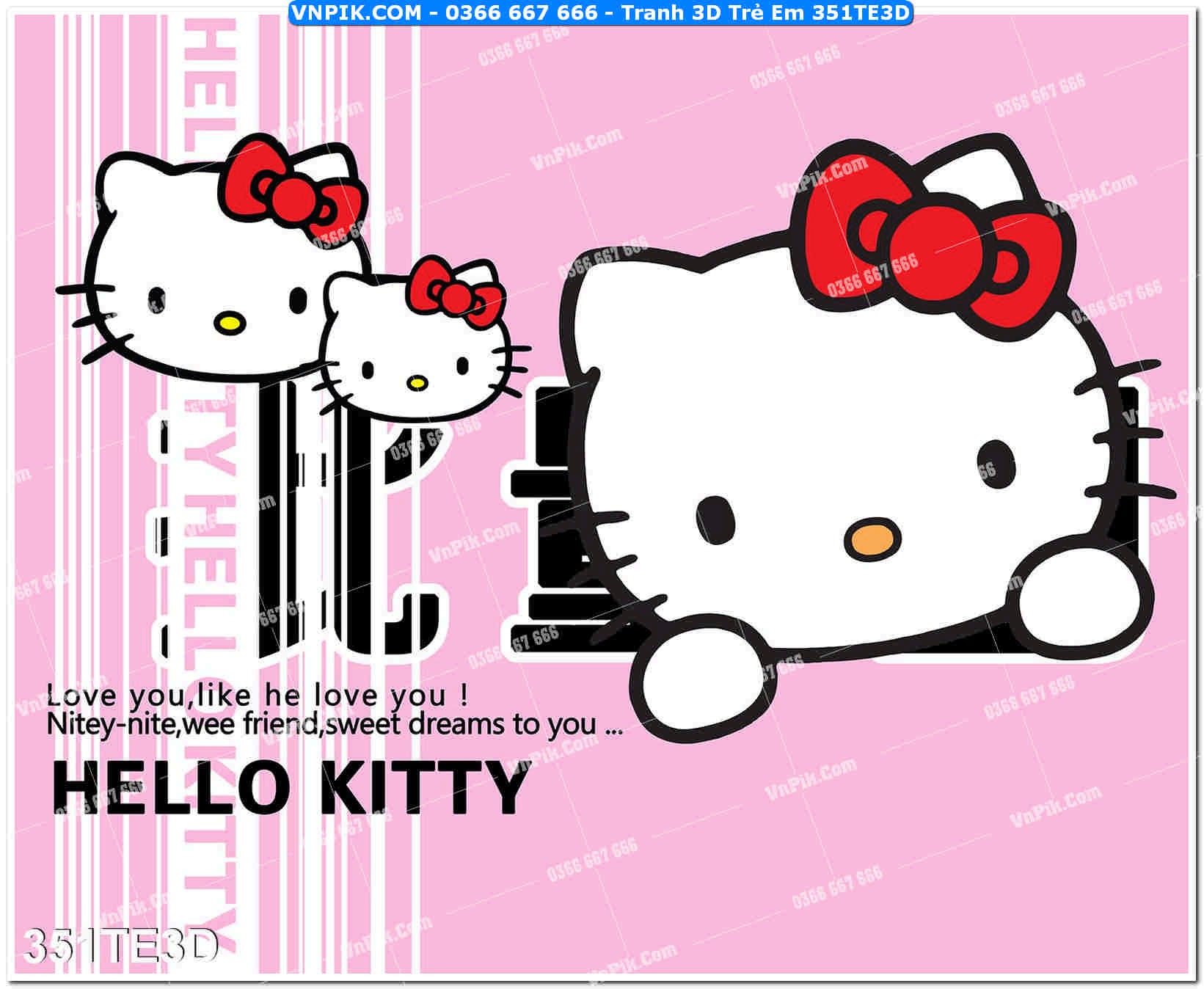 Tranh 3D Trẻ Em 351TE3D