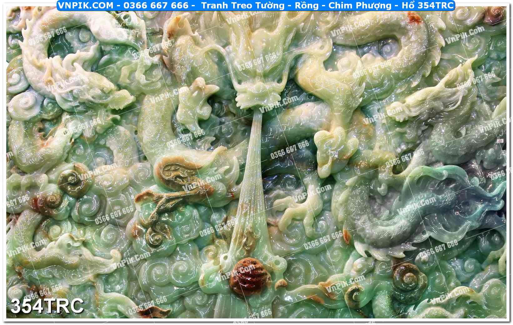 Tranh Treo Tường – Rồng – Chim Phượng – Hổ 354TRC