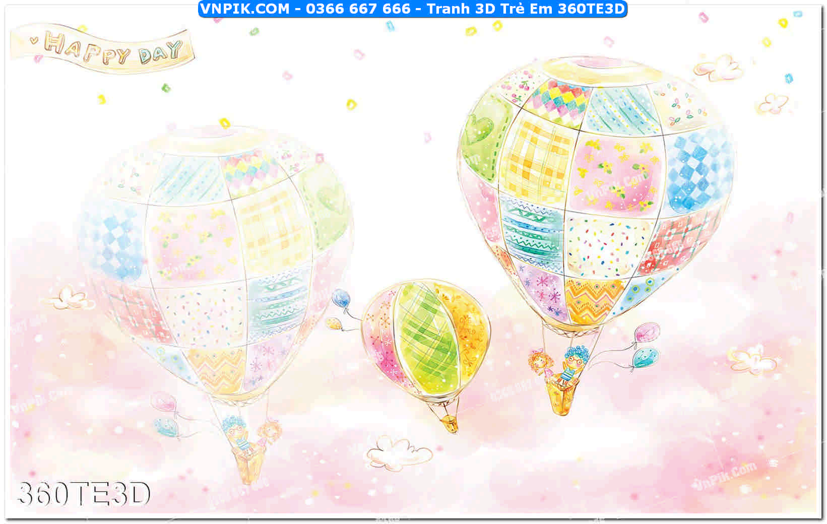 Tranh 3D Trẻ Em 360TE3D