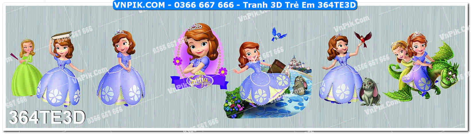 Tranh 3D Trẻ Em 364TE3D