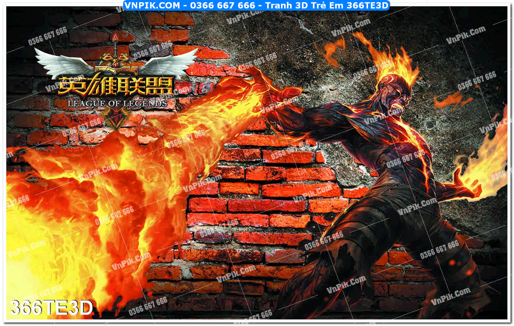 Tranh 3D Trẻ Em 366TE3D