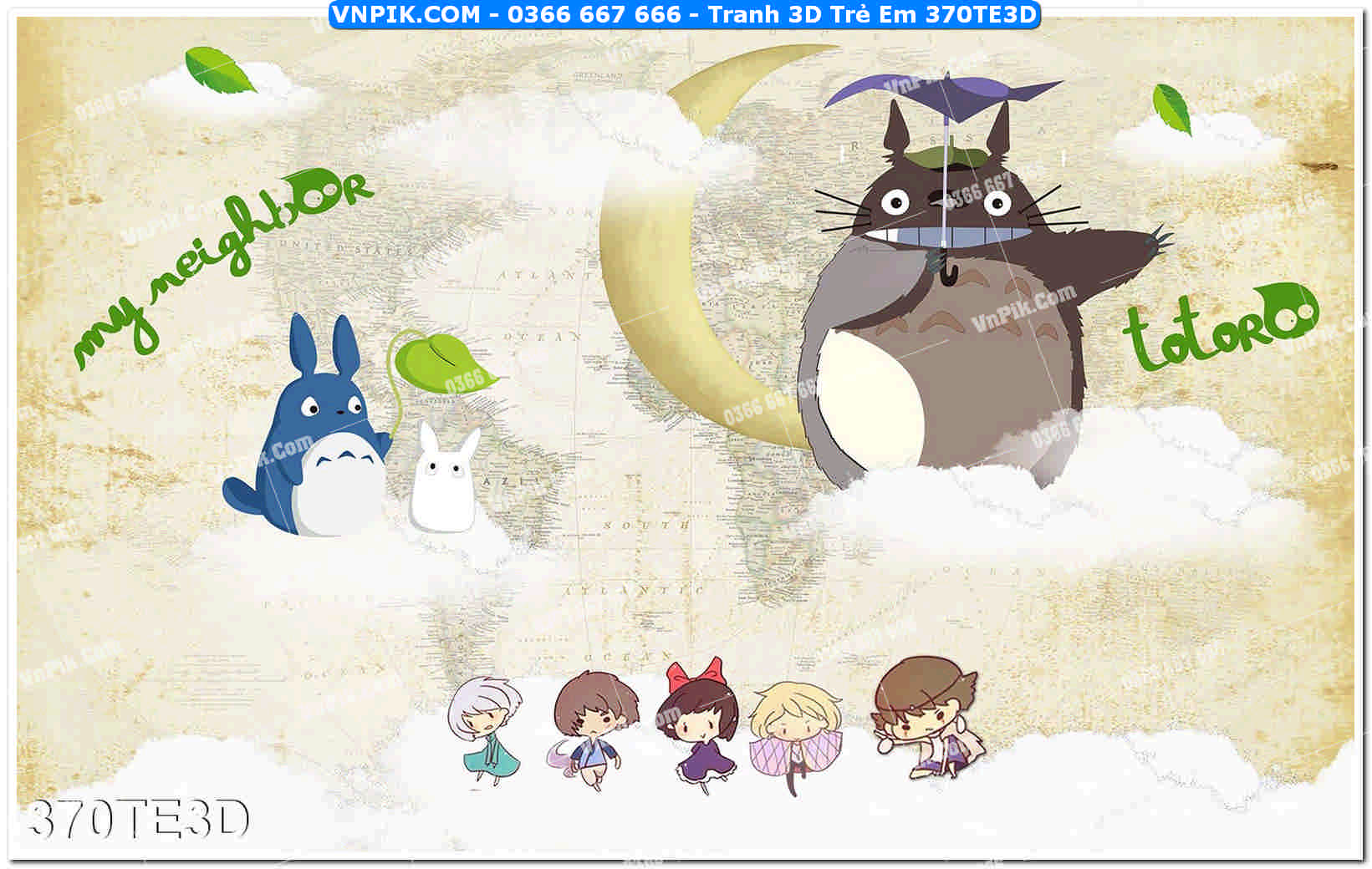 Tranh 3D Trẻ Em 370TE3D