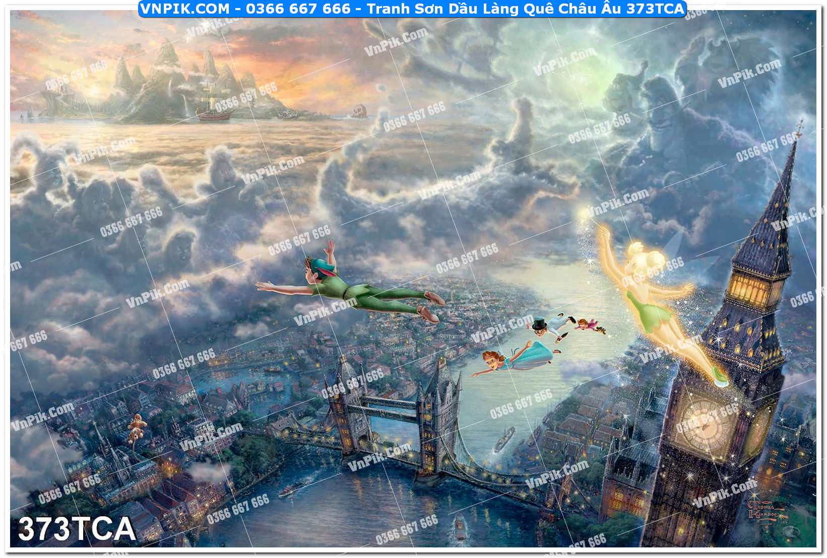 Tranh Sơn Dầu Làng Quê Châu Âu (373TCA)