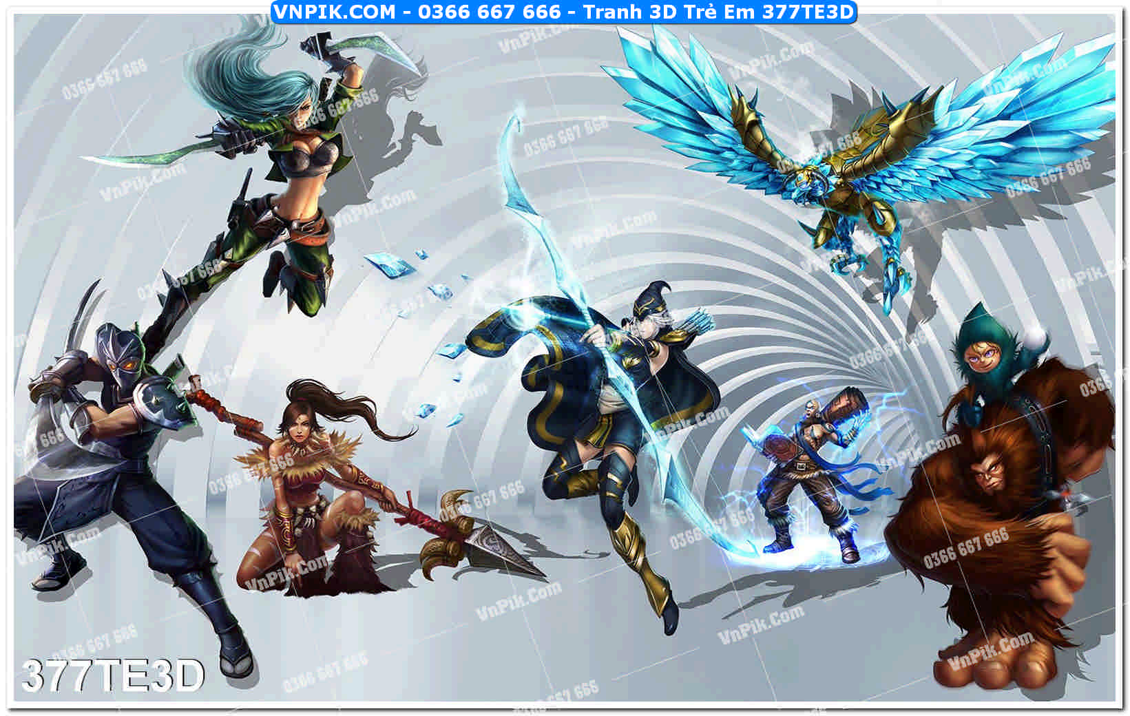 Tranh 3D Trẻ Em 377TE3D