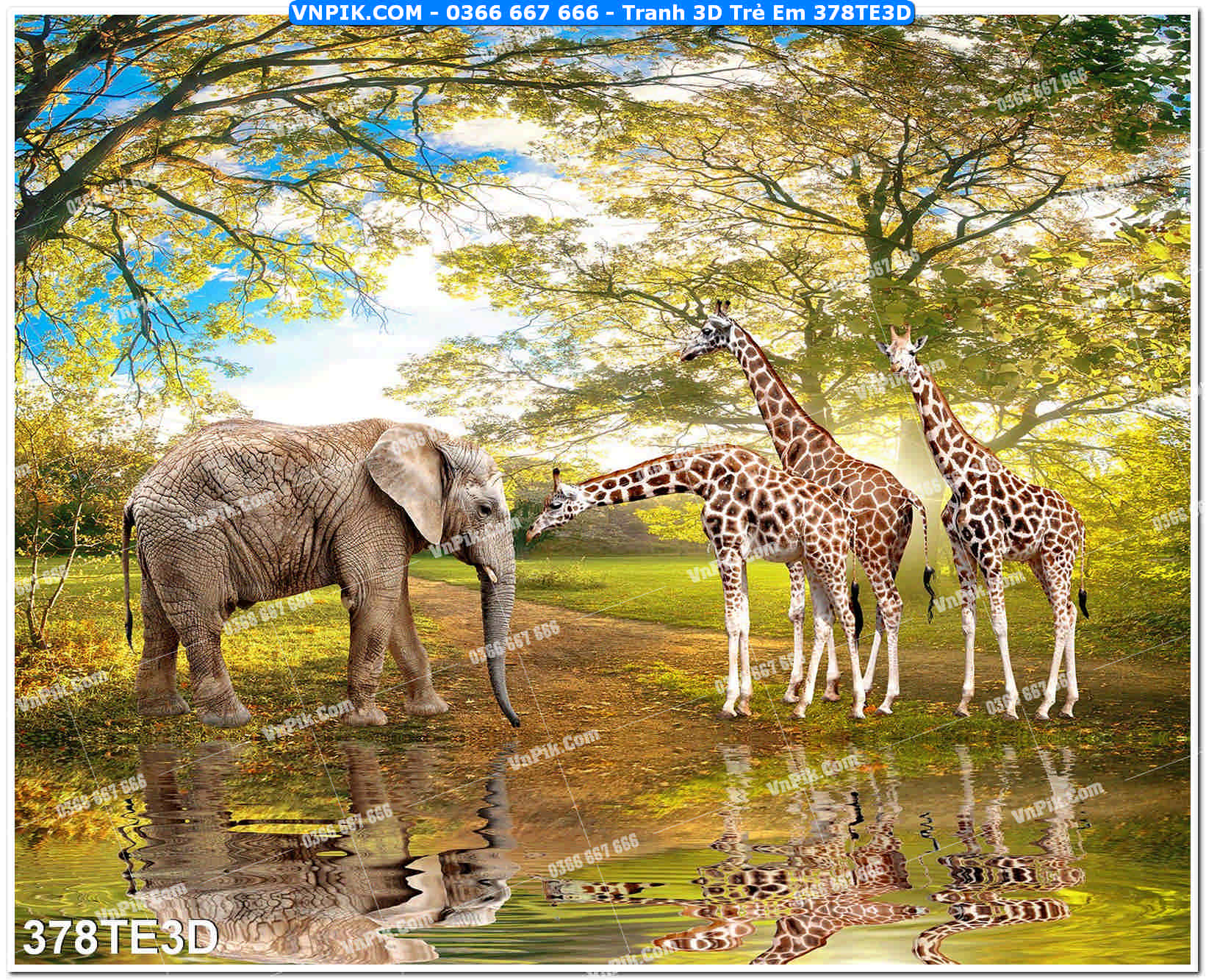 Tranh 3D Trẻ Em 378TE3D