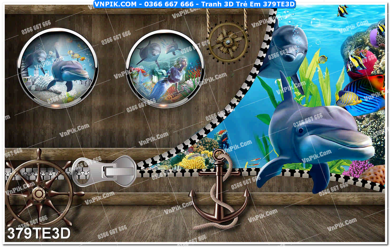 Tranh 3D Trẻ Em 379TE3D