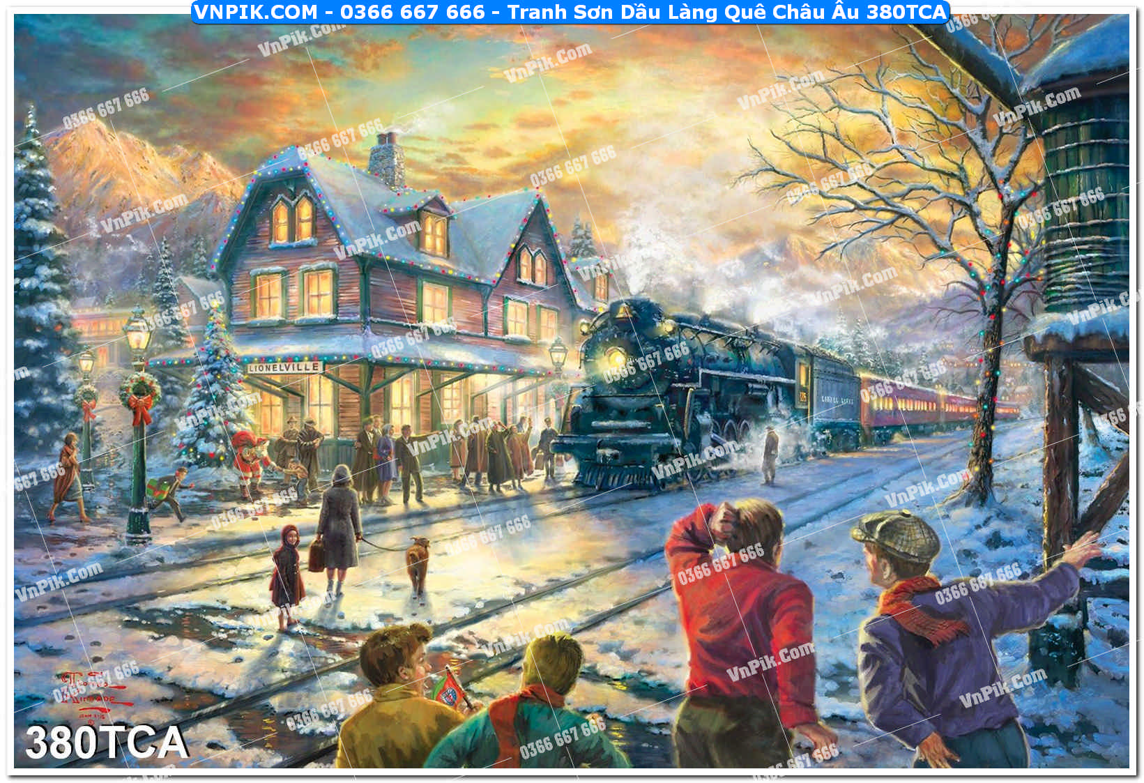 Tranh Sơn Dầu Làng Quê Châu Âu (380TCA)