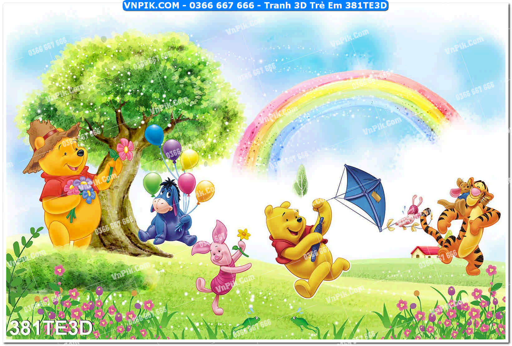 Tranh 3D Trẻ Em 381TE3D