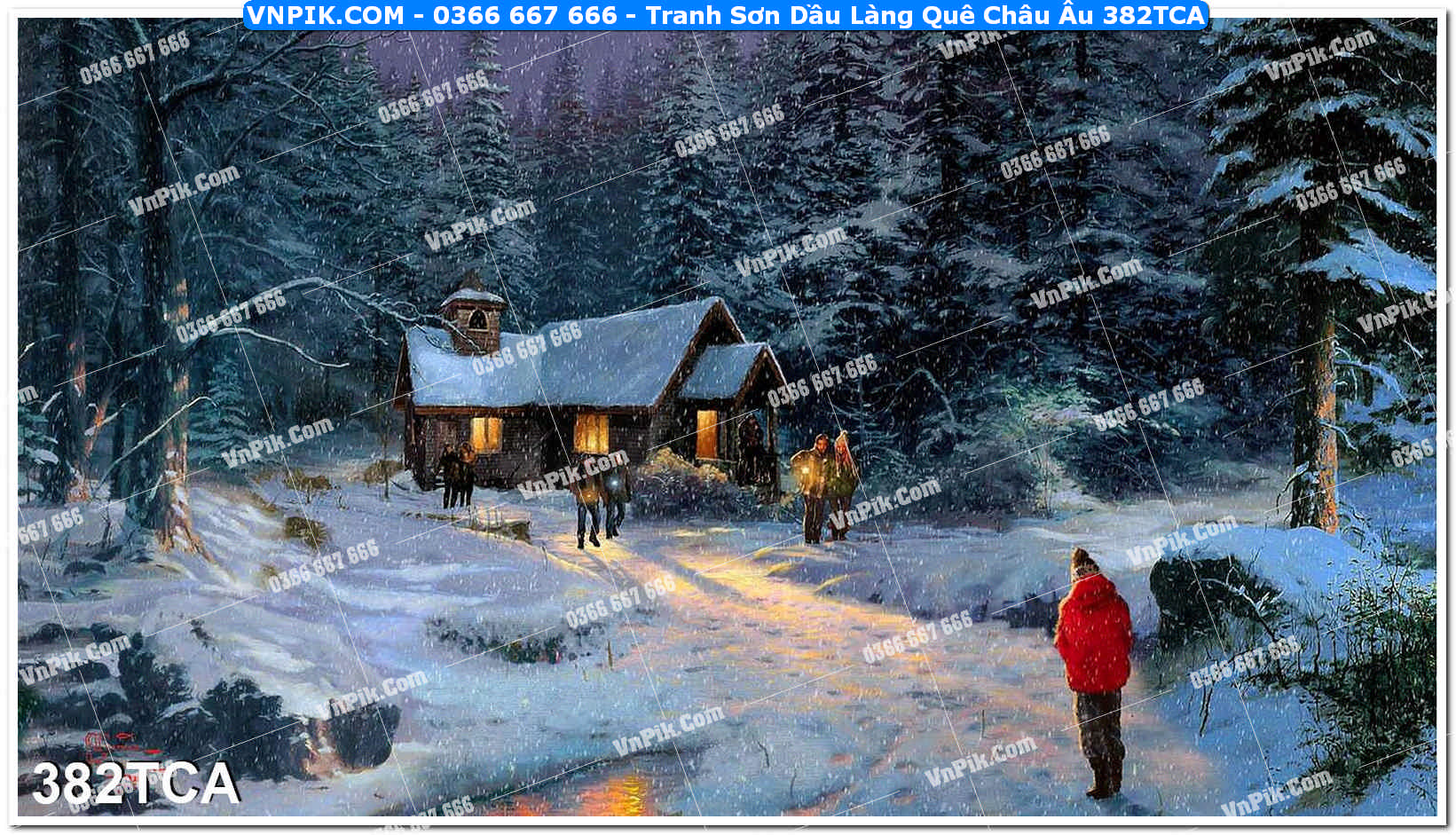 Tranh Sơn Dầu Làng Quê Châu Âu (382TCA)