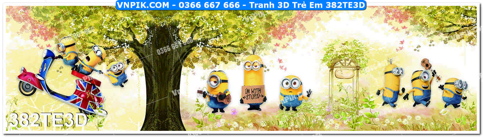 Tranh 3D Trẻ Em 382TE3D