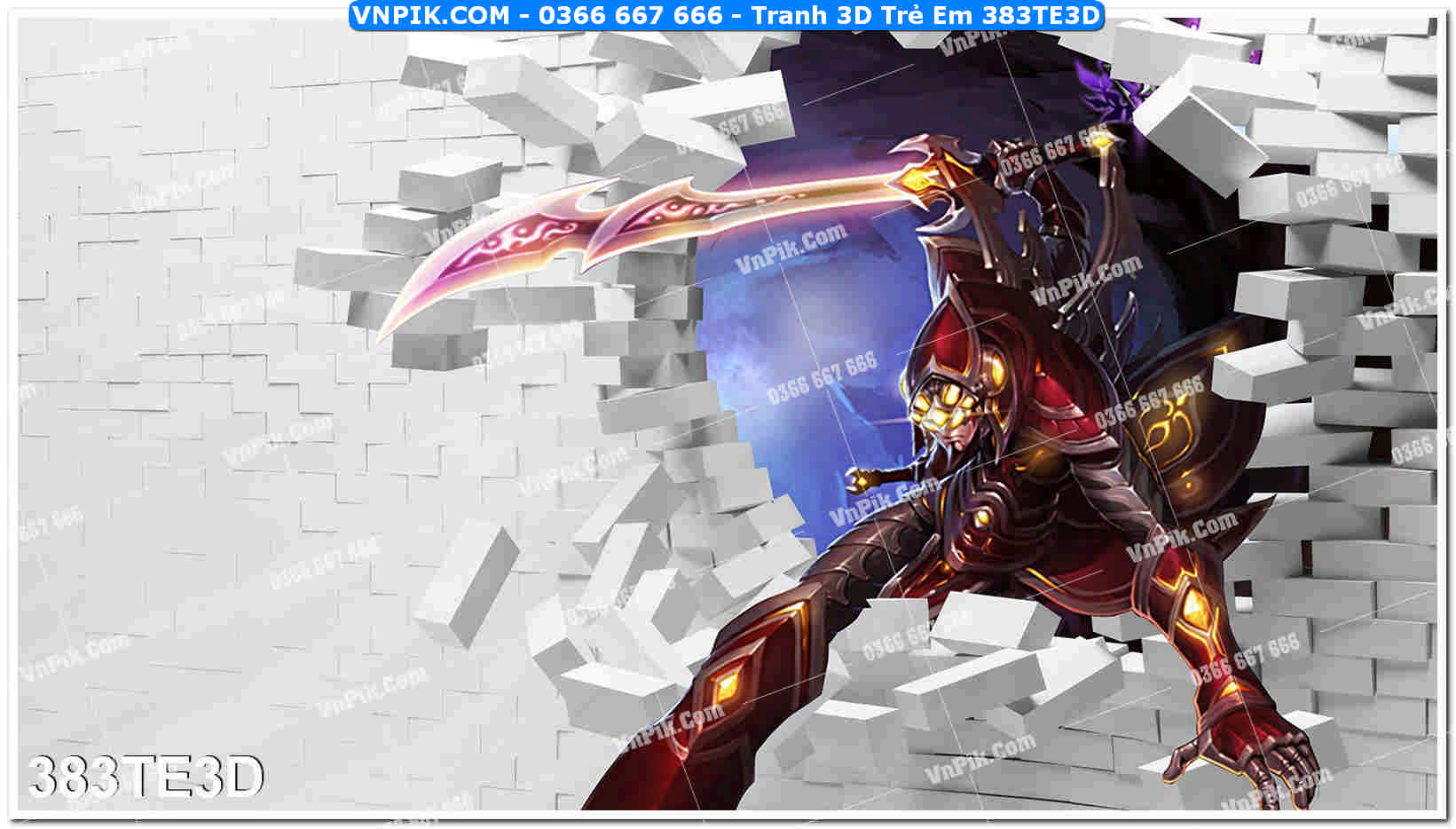 Tranh 3D Trẻ Em 383TE3D