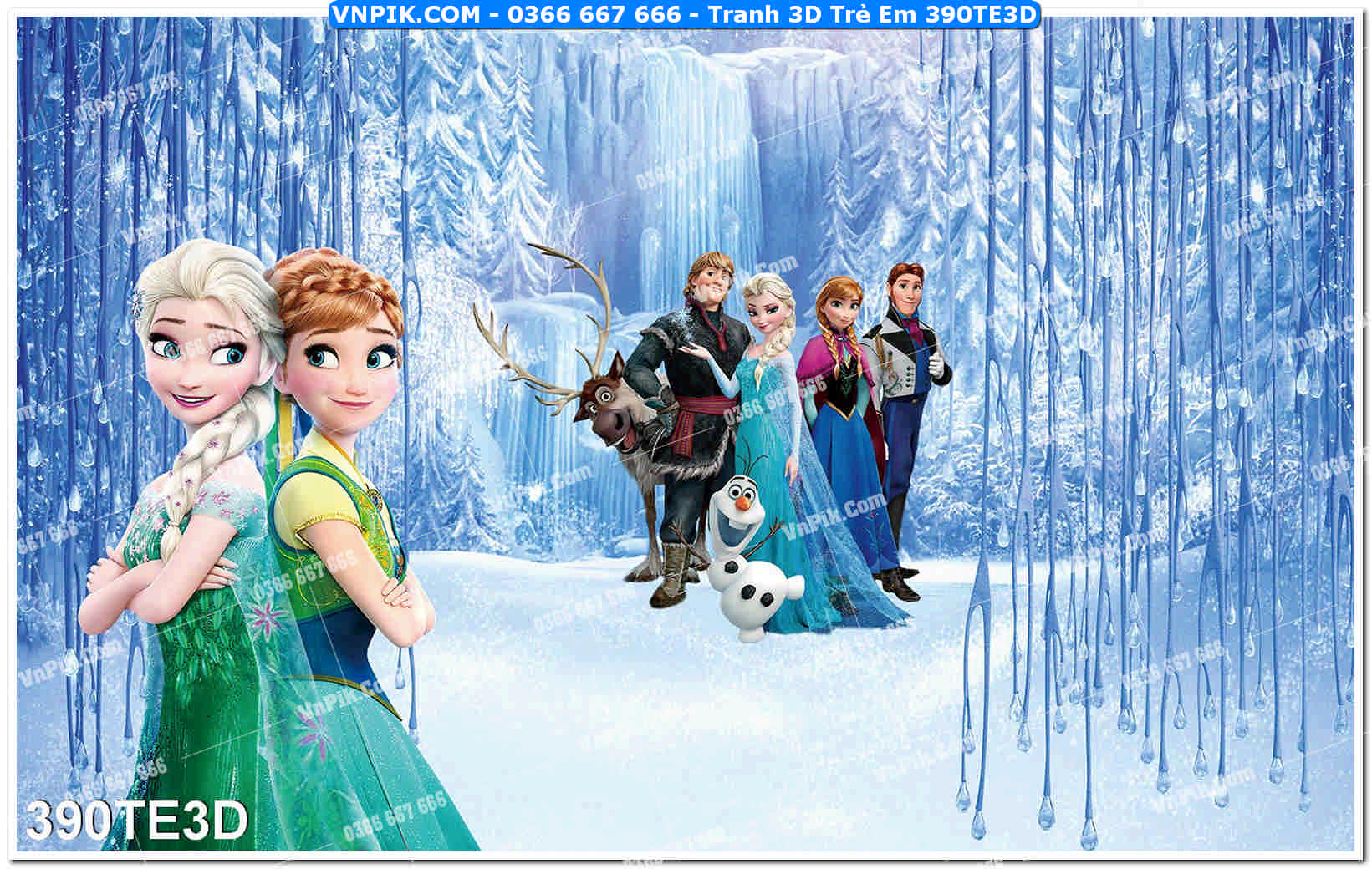 Tranh 3D Trẻ Em 390TE3D