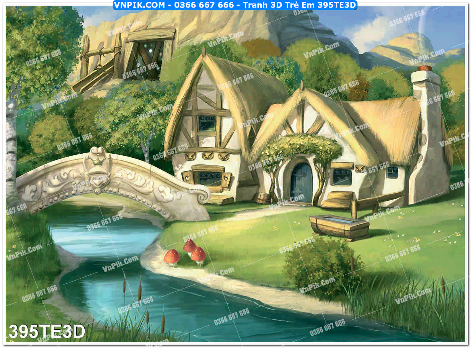 Tranh 3D Trẻ Em 395TE3D
