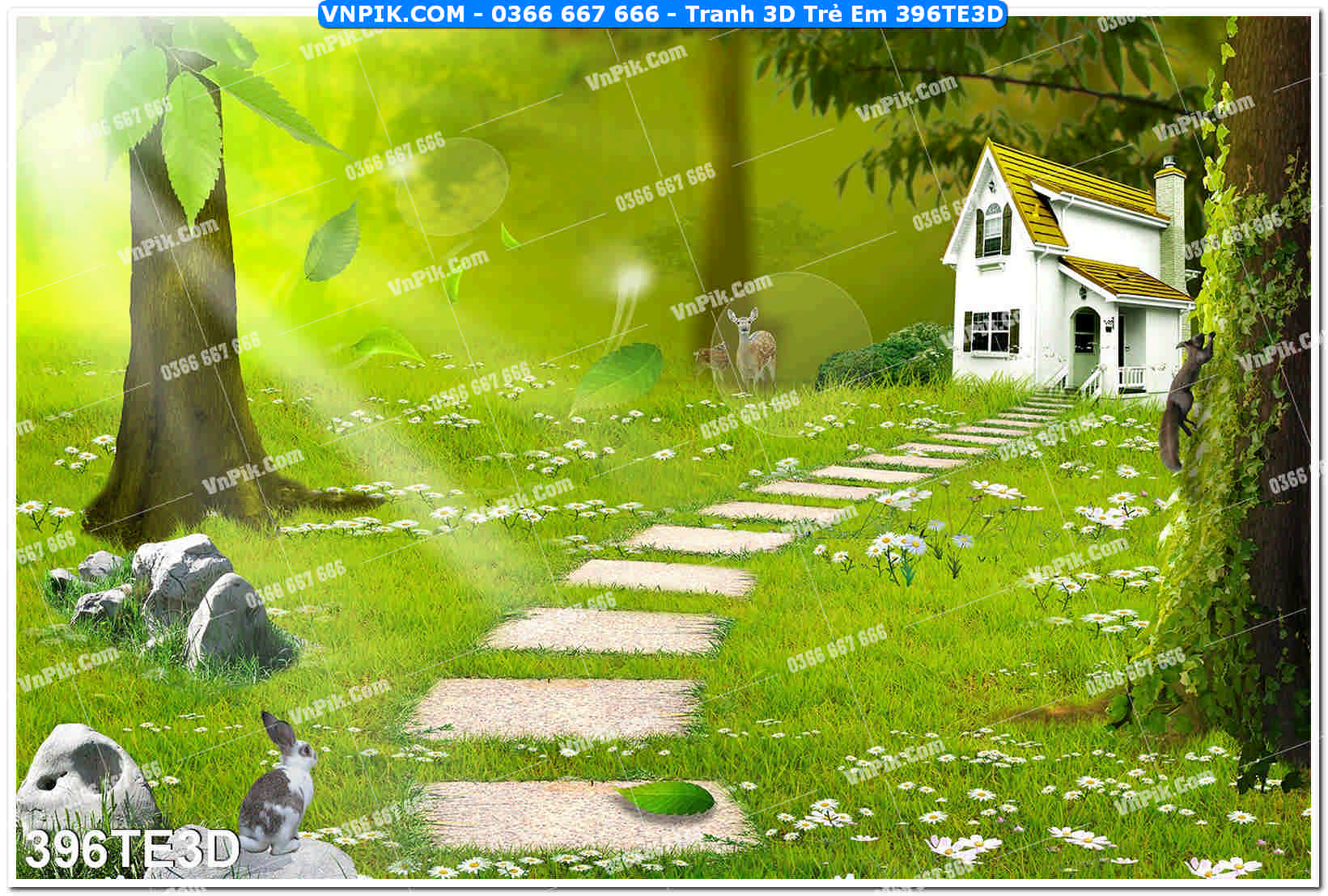 Tranh 3D Trẻ Em 396TE3D