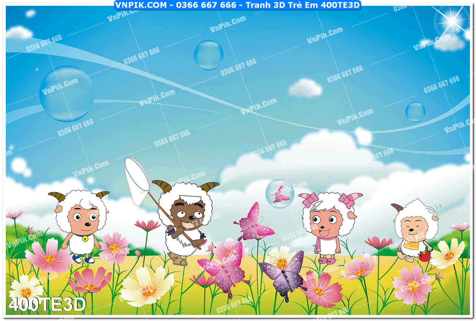 Tranh 3D Trẻ Em 400TE3D