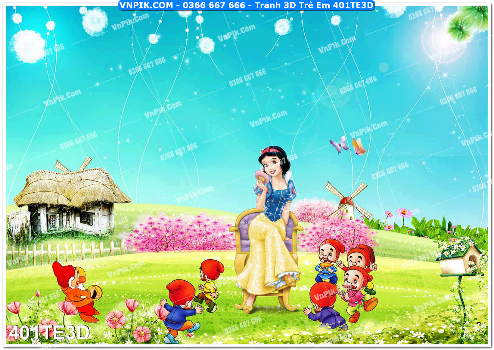 Tranh 3D Trẻ Em 401TE3D