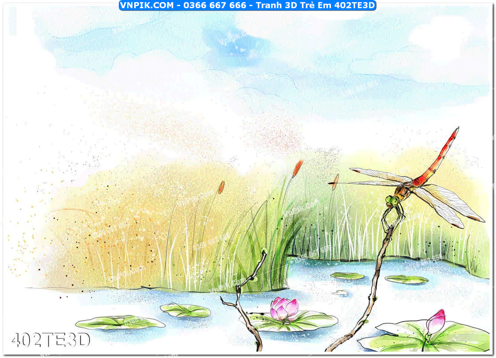 Tranh 3D Trẻ Em 402TE3D