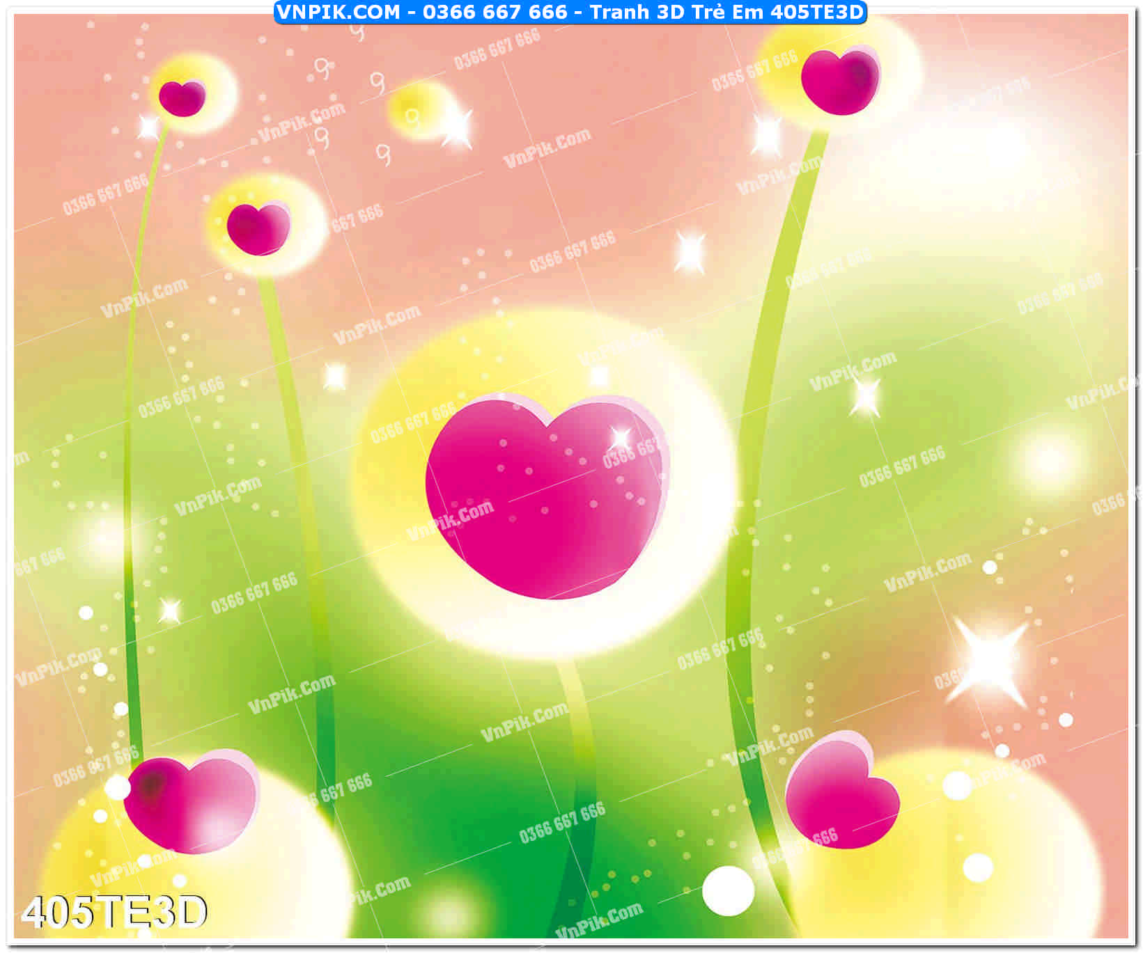 Tranh 3D Trẻ Em 405TE3D
