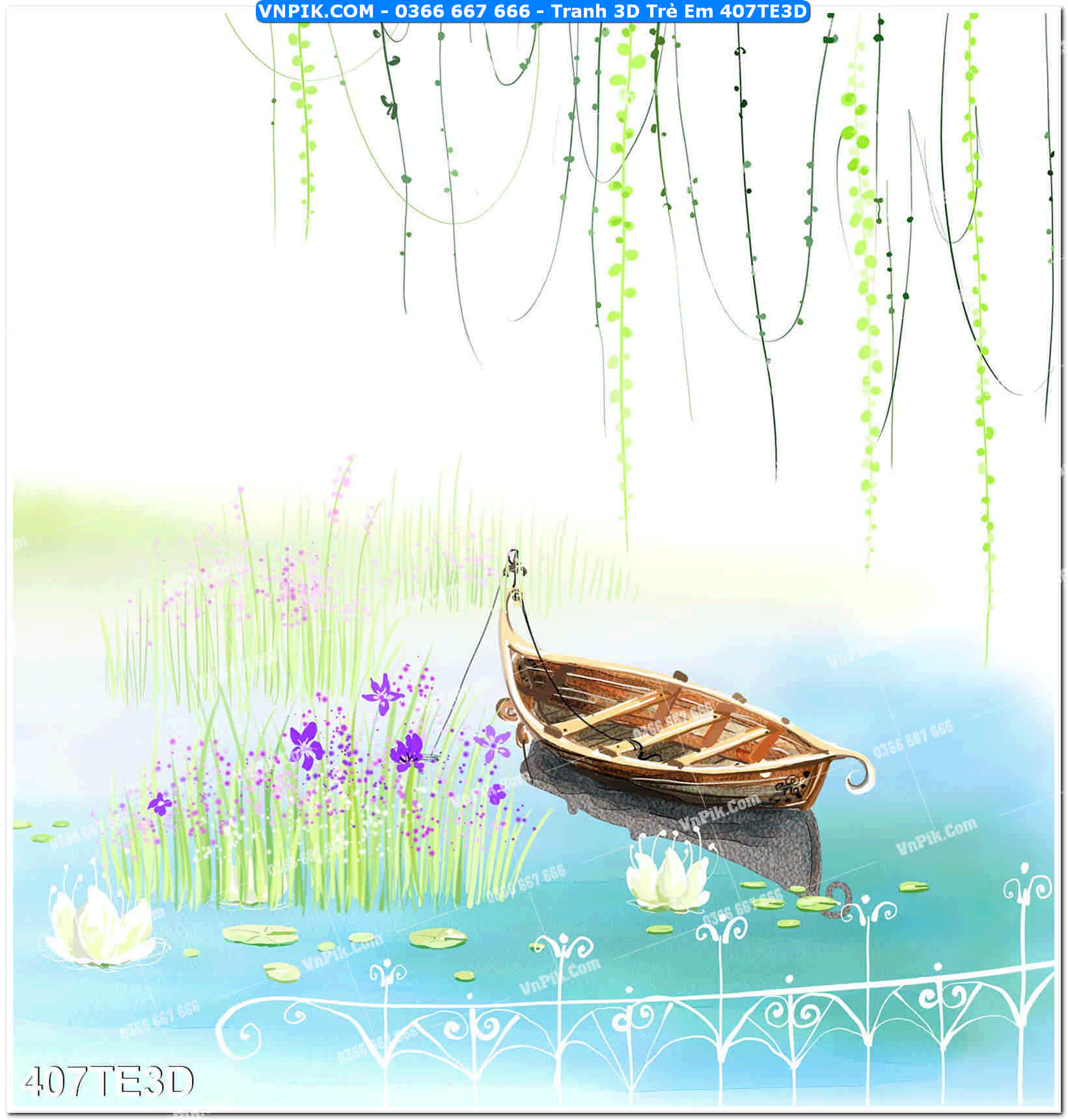 Tranh 3D Trẻ Em 407TE3D