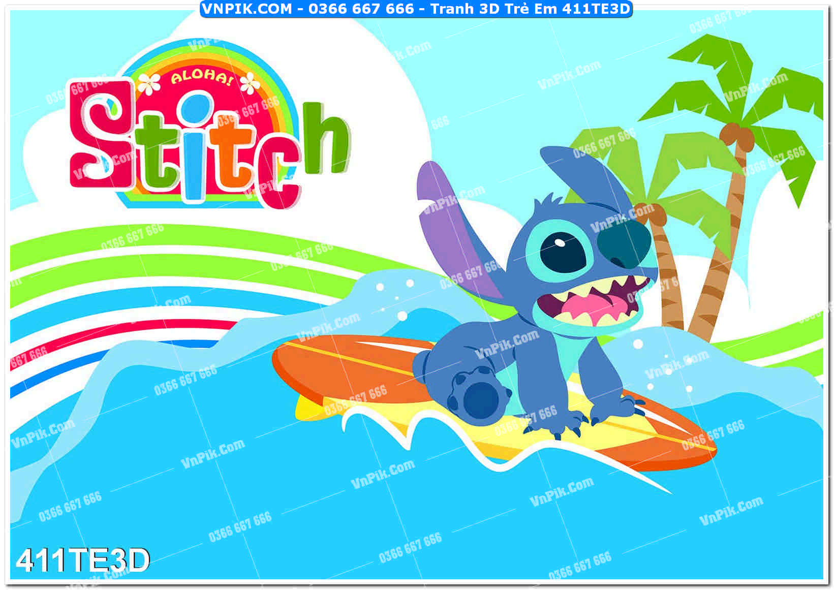 Tranh 3D Trẻ Em 411TE3D