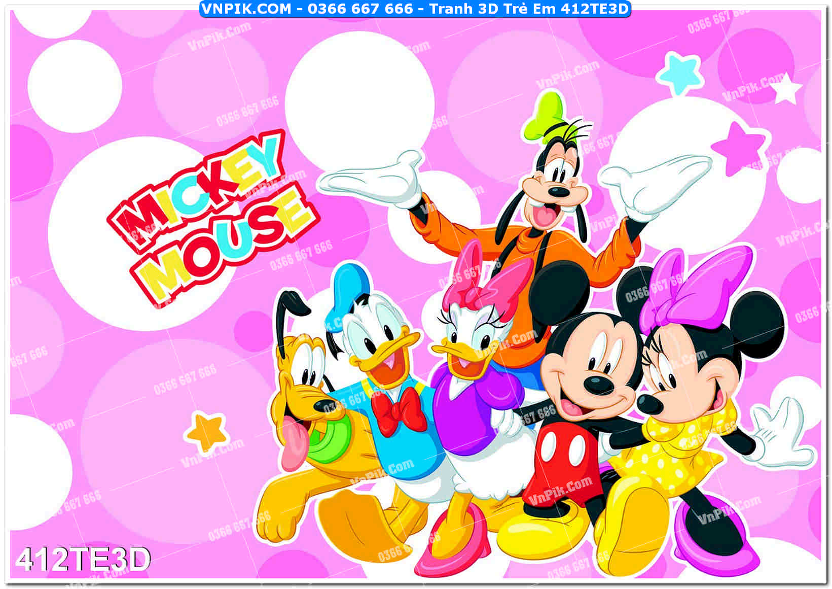 Tranh 3D Trẻ Em 412TE3D