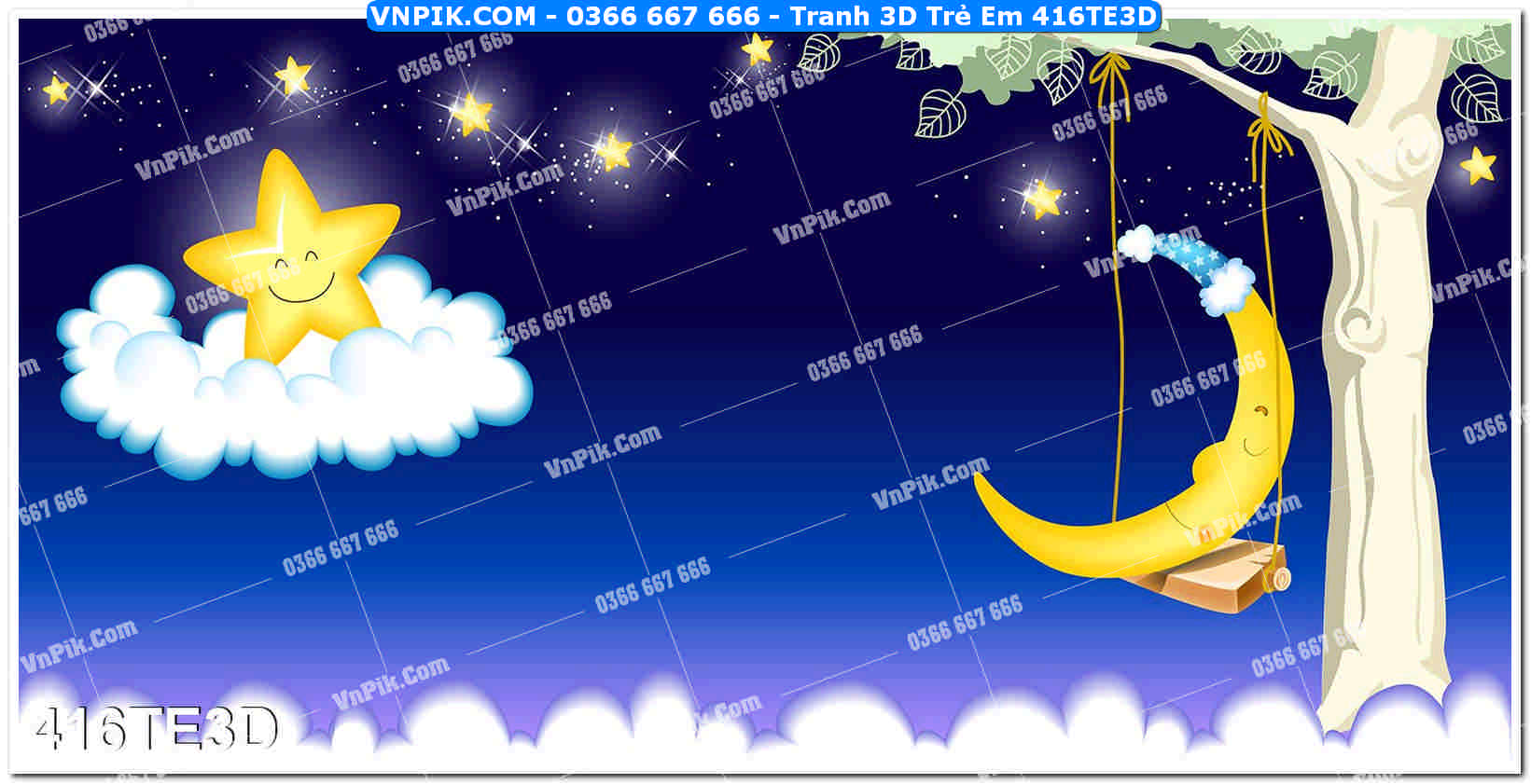 Tranh 3D Trẻ Em 416TE3D