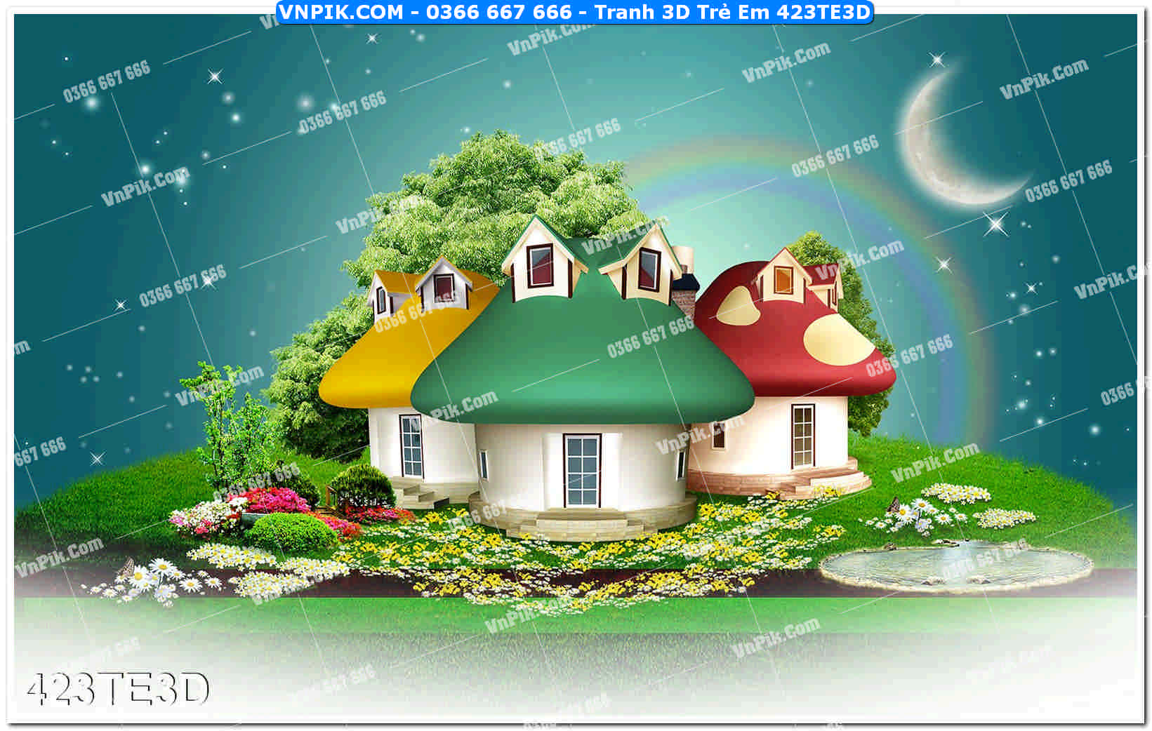 Tranh 3D Trẻ Em 423TE3D