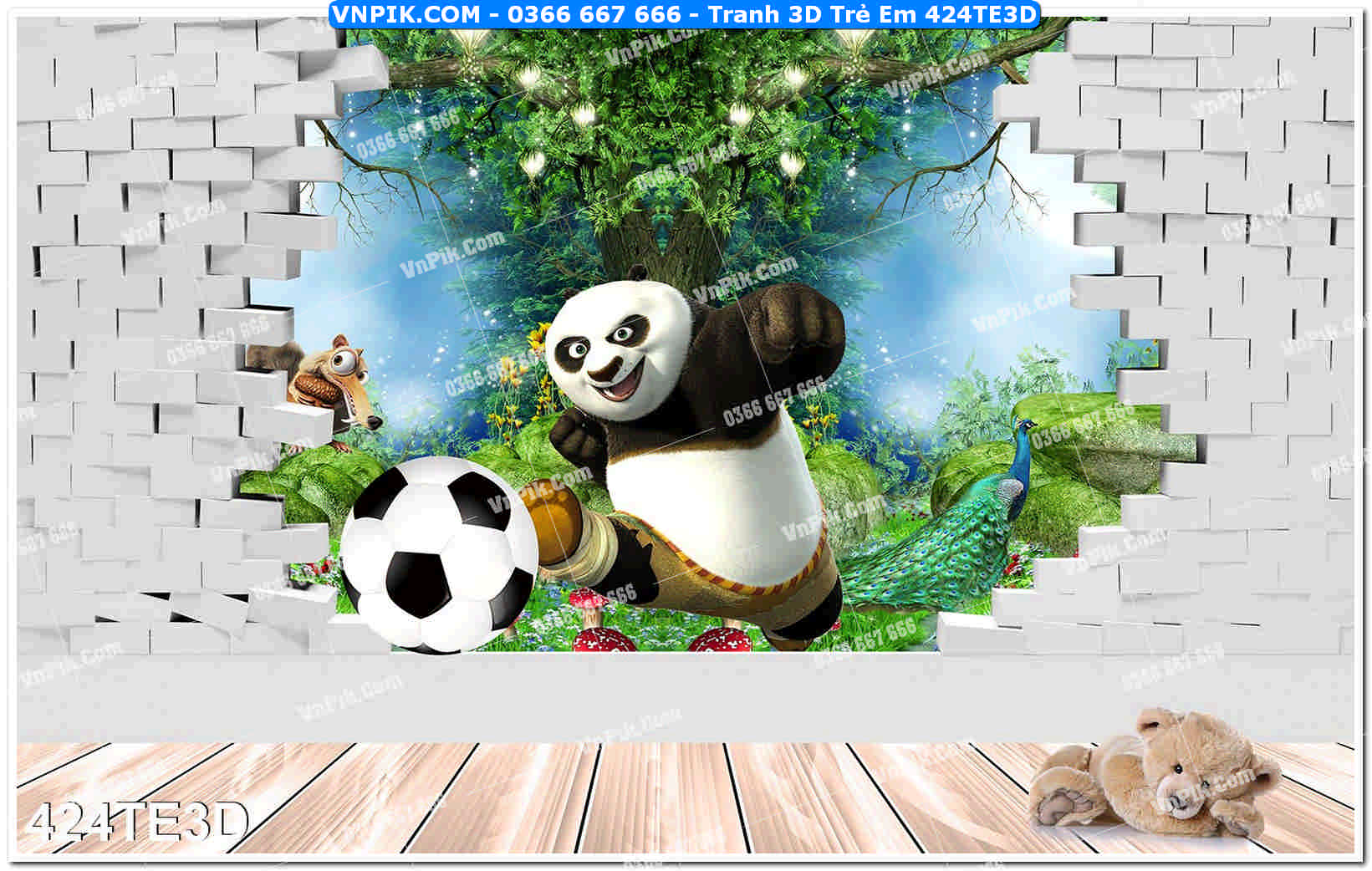 Tranh 3D Trẻ Em 424TE3D