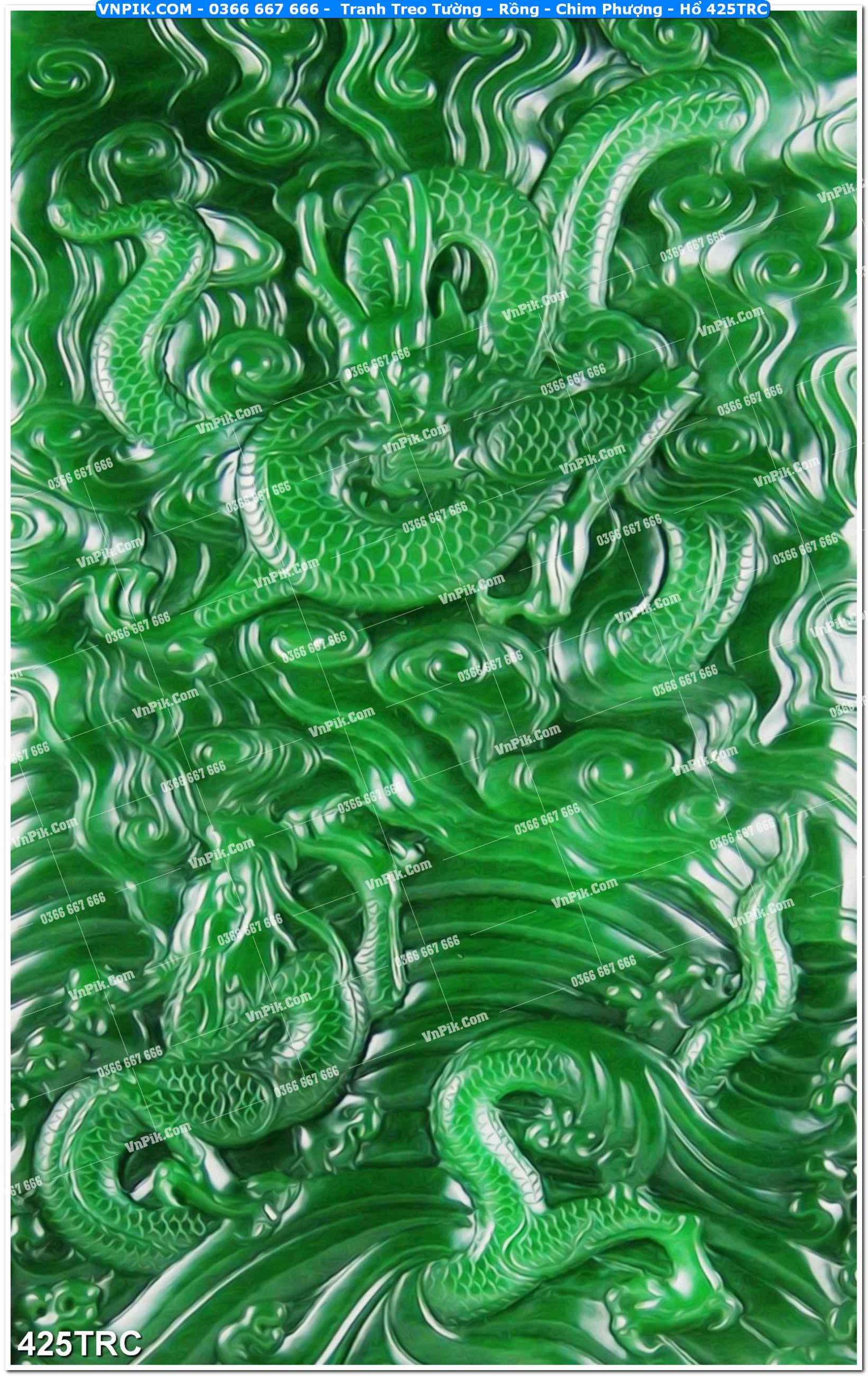 Tranh Treo Tường – Rồng – Chim Phượng – Hổ 425TRC