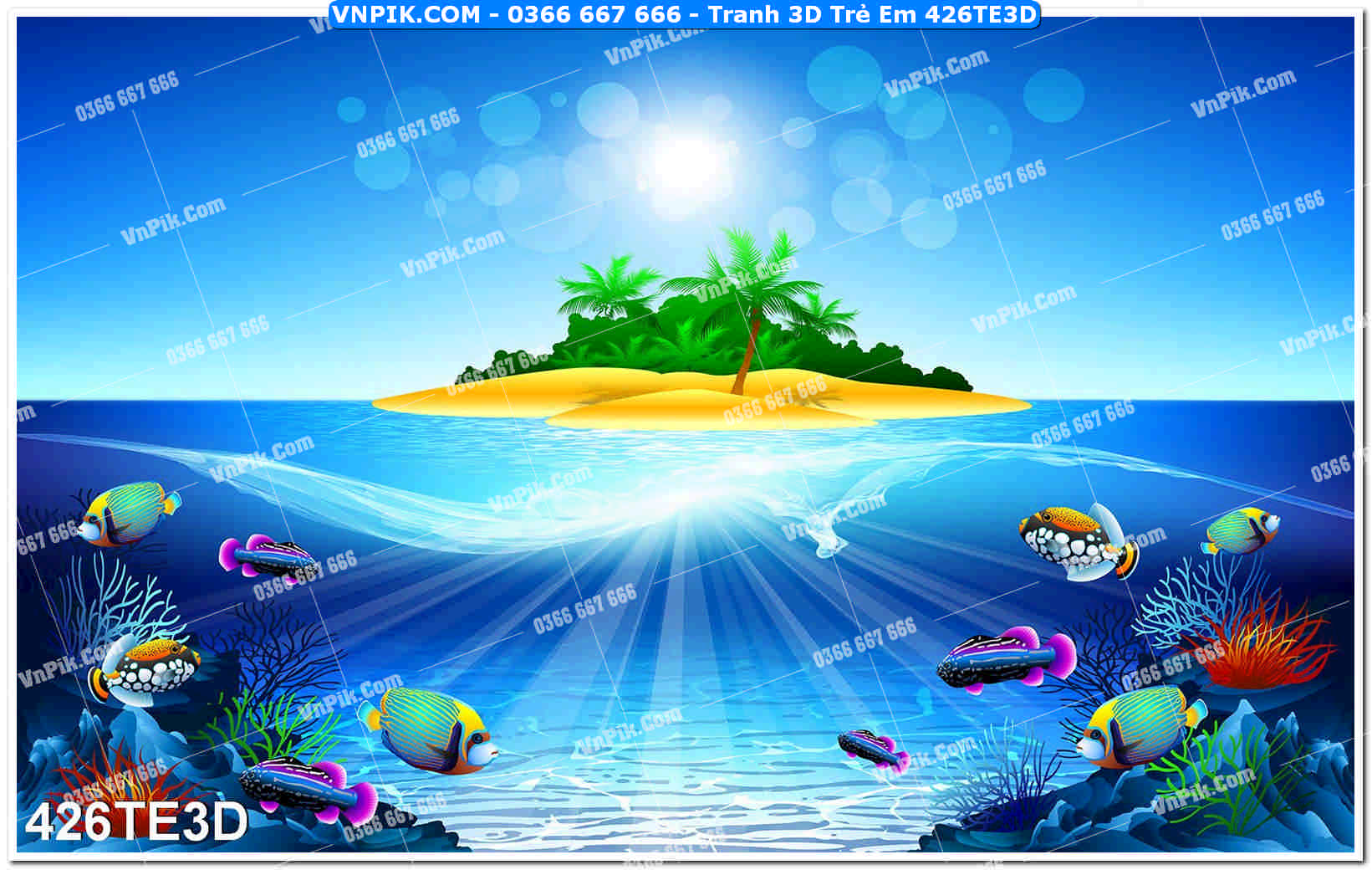 Tranh 3D Trẻ Em 426TE3D