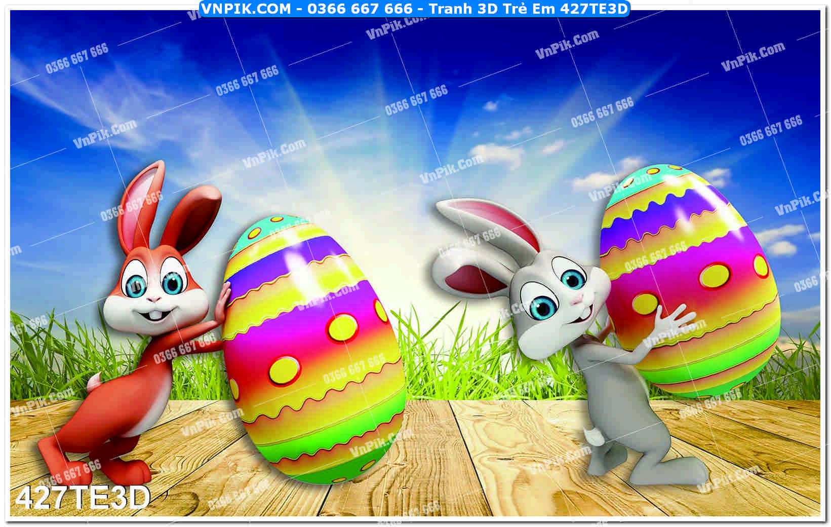 Tranh 3D Trẻ Em 427TE3D