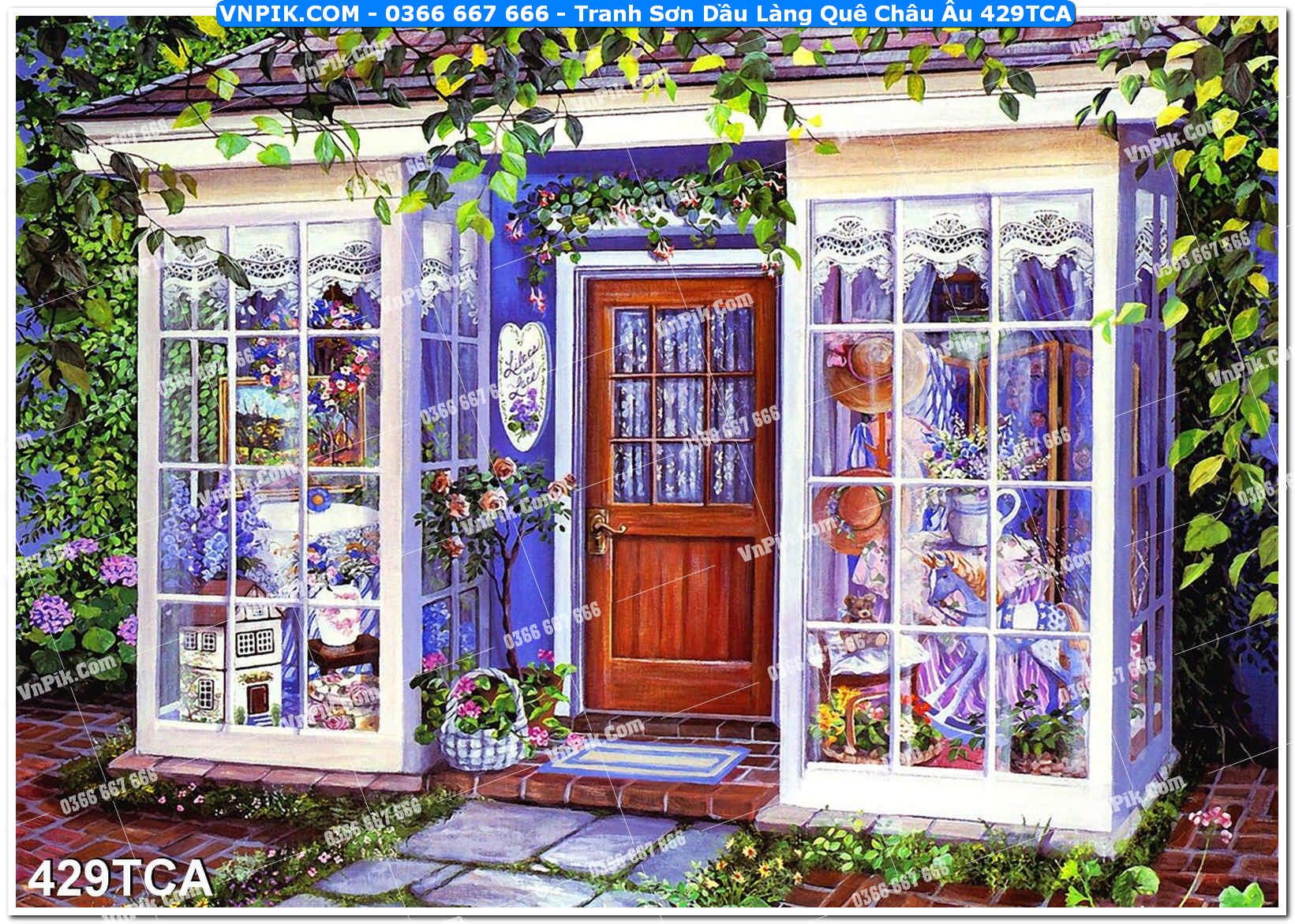 Tranh Sơn Dầu Làng Quê Châu Âu (429TCA)