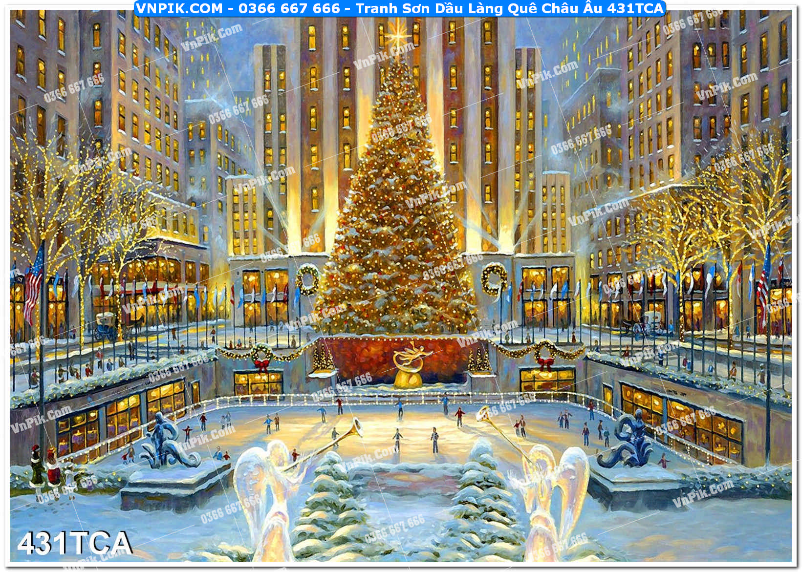 Tranh Sơn Dầu Làng Quê Châu Âu (431TCA)