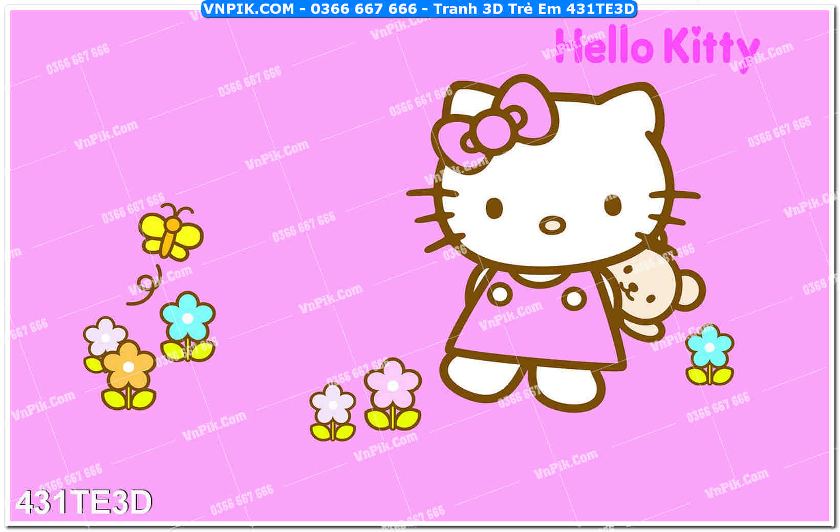 Tranh 3D Trẻ Em 431TE3D