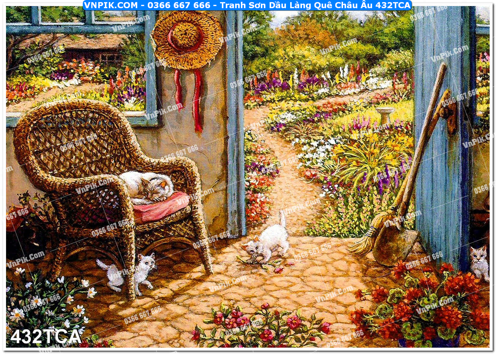 Tranh Sơn Dầu Làng Quê Châu Âu (432TCA)
