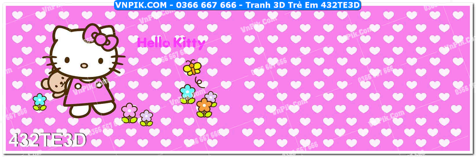 Tranh 3D Trẻ Em 432TE3D