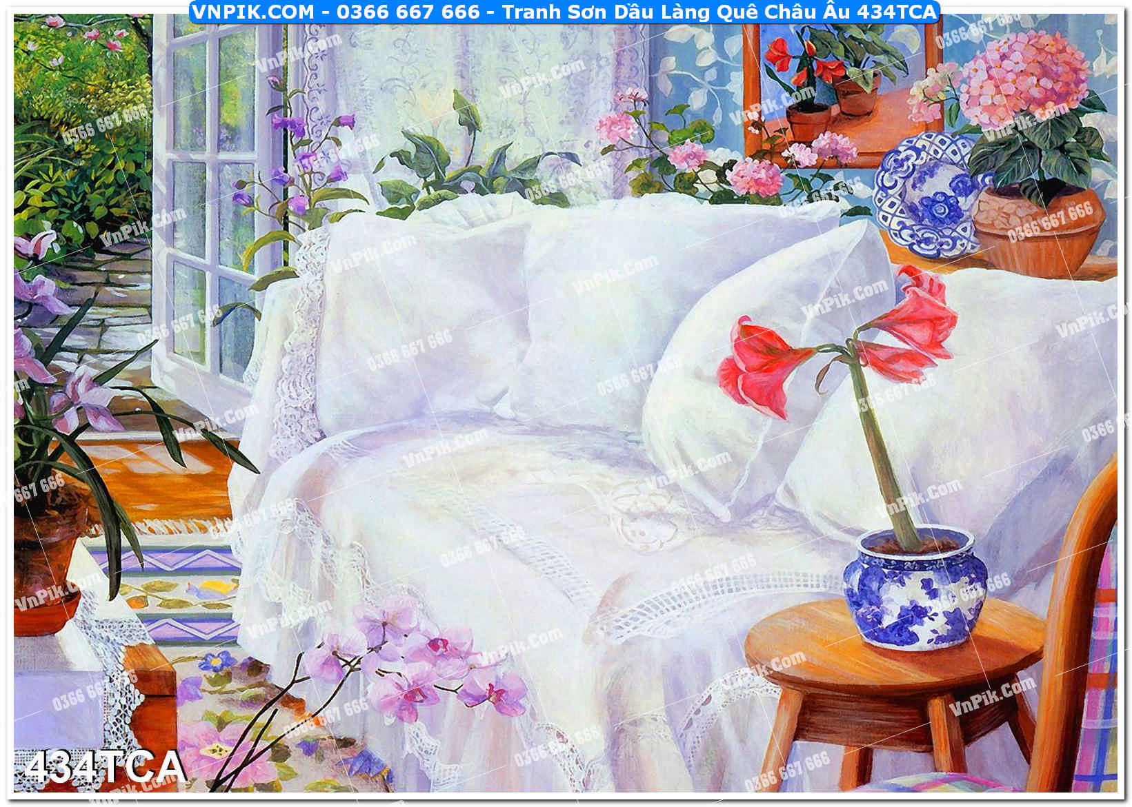 Tranh Sơn Dầu Làng Quê Châu Âu (434TCA)