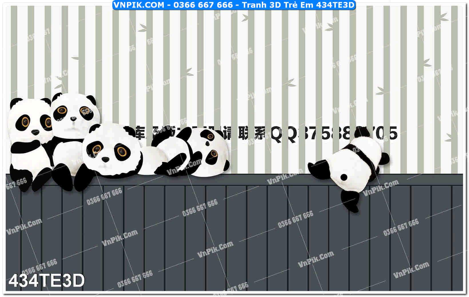 Tranh 3D Trẻ Em 434TE3D